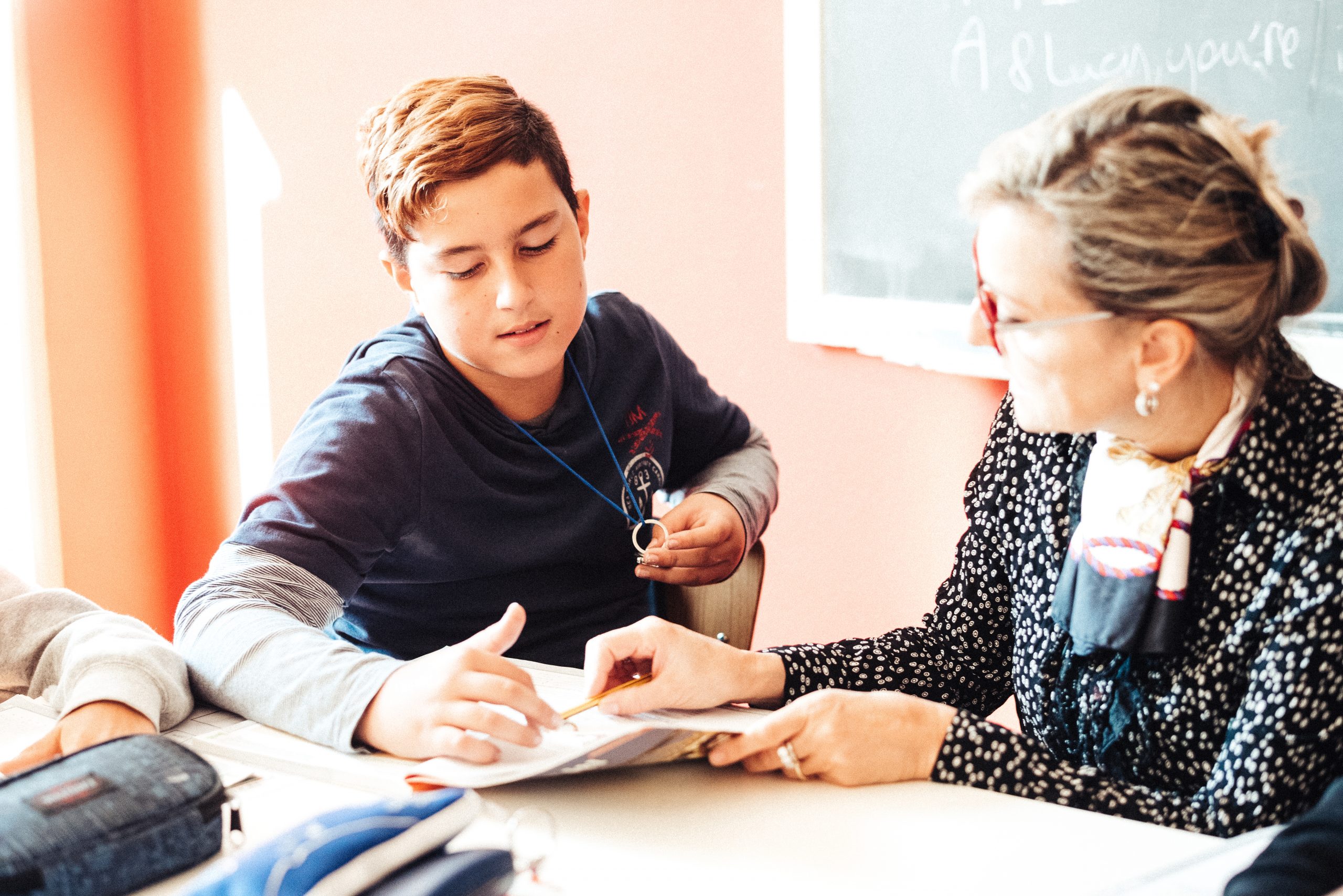 Studenti dell'Istituto Marsilio Ficino – attività in classe